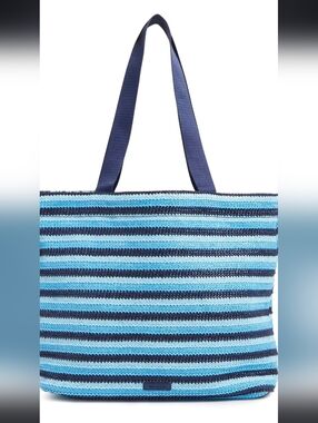 Vera Bradley Vera Tote In Wave Stripe NWT